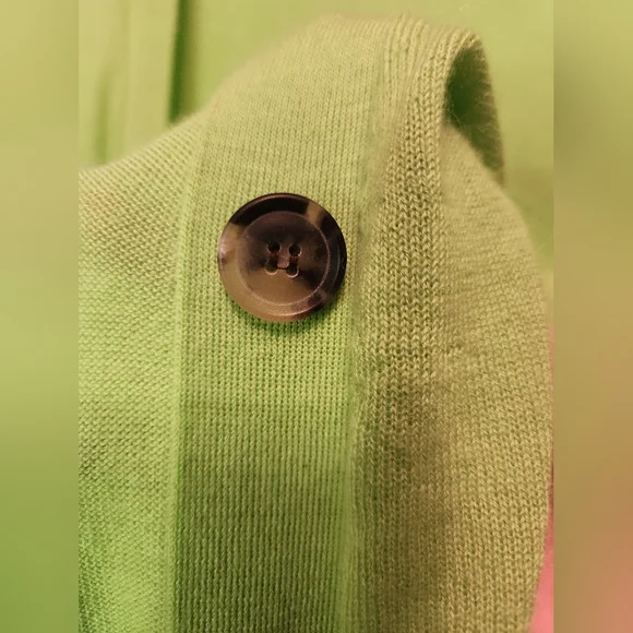 Theory green cashmere button cardigan - Picture 6 of 6